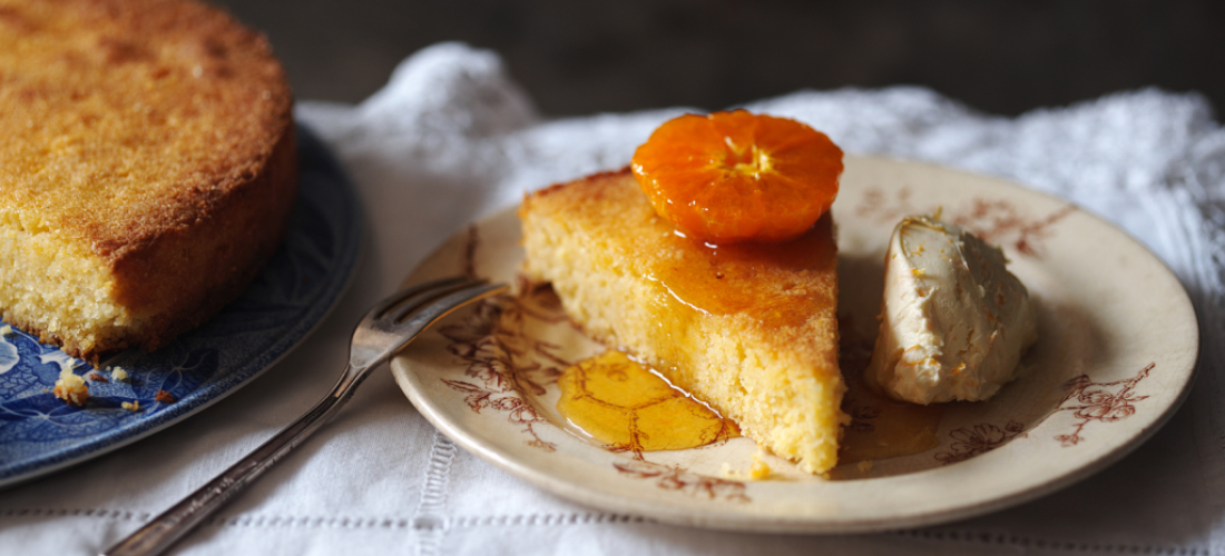 Polenta and Great Ness Orange Zest Rapeseed Oil Cake